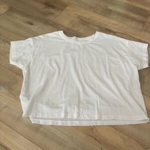 Lululemon white crop t